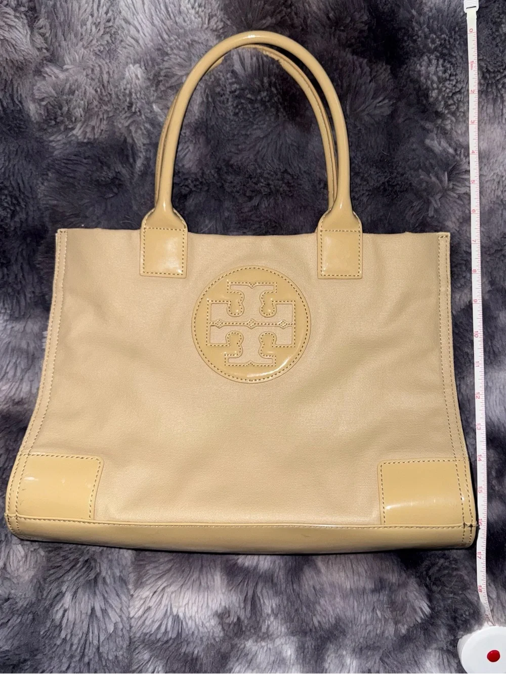 Tory Burch Tan  Logo Tote